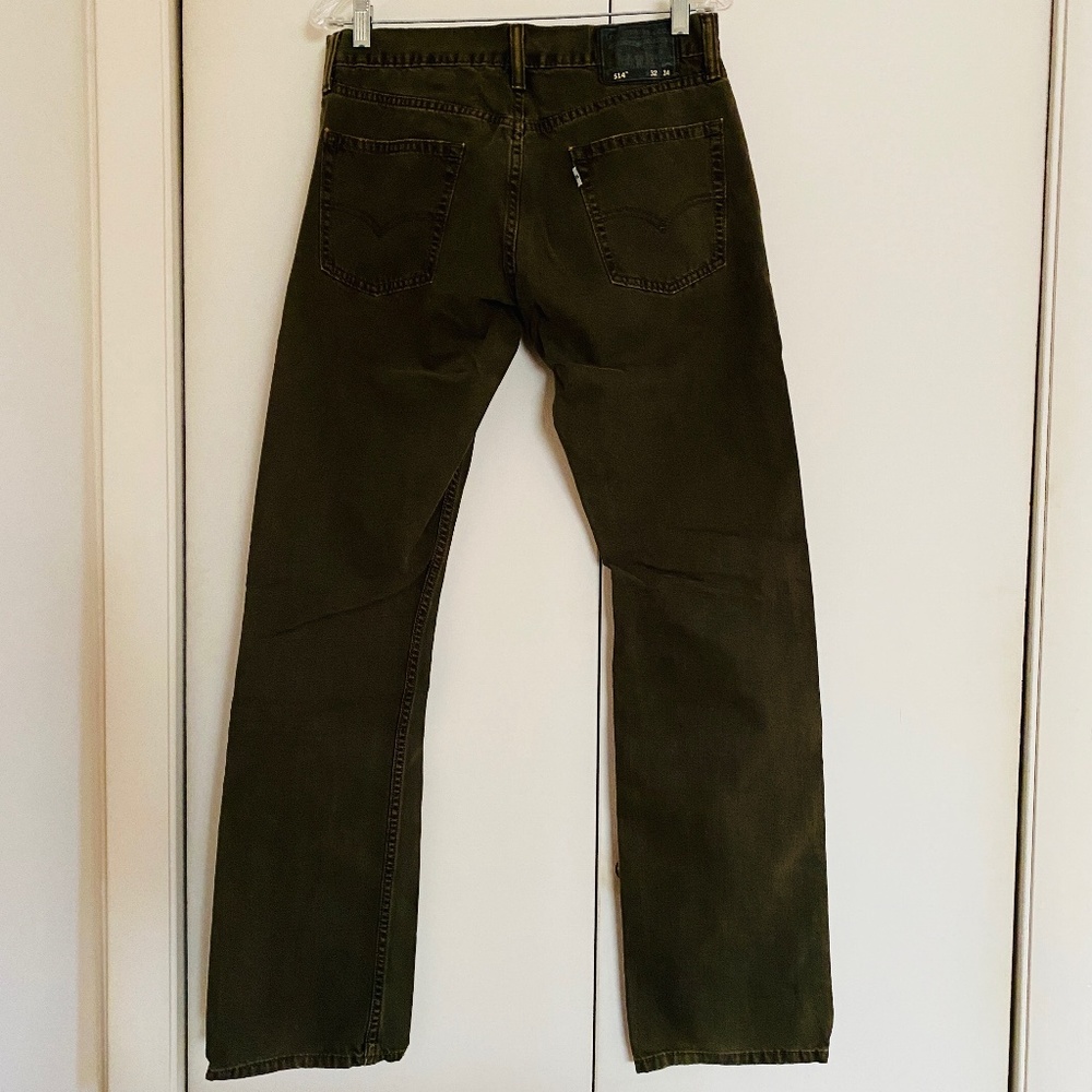 Levi's I 514 I Slim Straight I Green Jeans I 32 x 34 - Picture 14 of 16